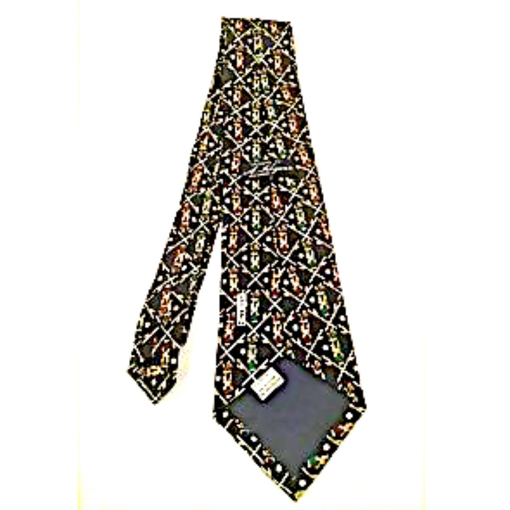 Golf Tie Gift Silk Handmade A. Rogers - Picture 6 of 8